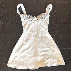 House of CB Cream Mini Dress